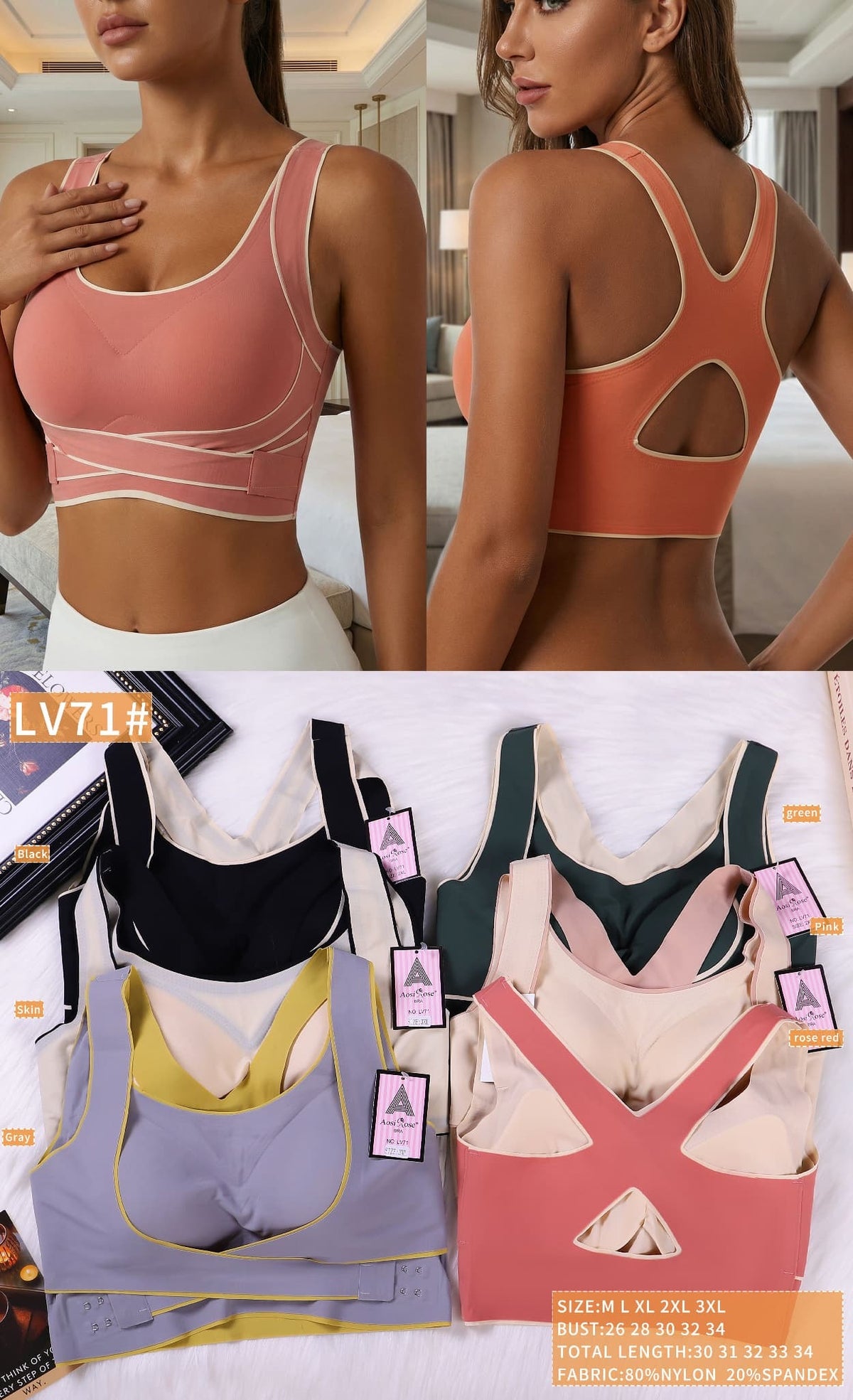 Brassière Push-Up Sans Armatures
