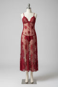 Robe longue dentelle