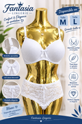 Ensemble slip et soutien-gorge blanc